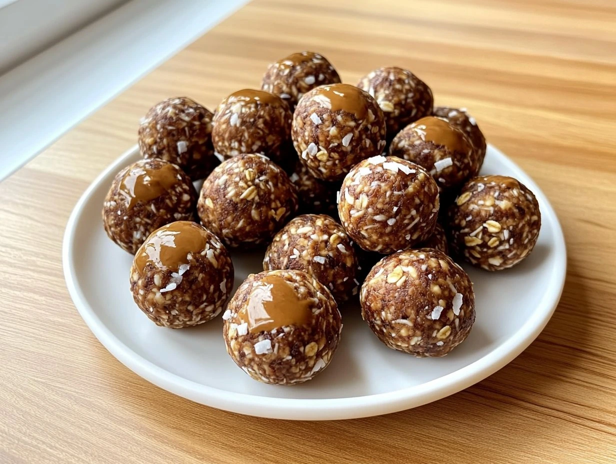 Perfectly cooked High Protein Power Balls served and ready to eat - final result