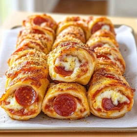 High Protein Pepperoni Pizza Rolls recipe