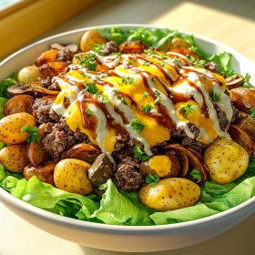 Loaded Smash Burger Bowl recipe
