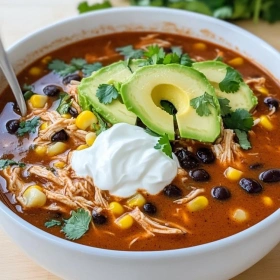 Easy Chicken Enchilada Soup recipe