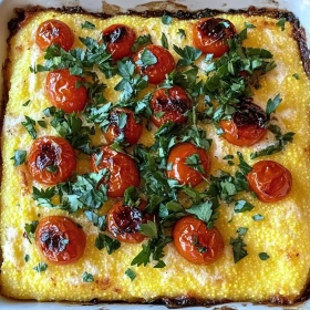 Savory Herbed Polenta Bake recipe